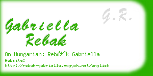 gabriella rebak business card